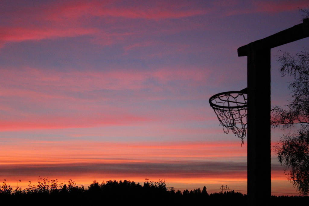 basketball goal silhouette