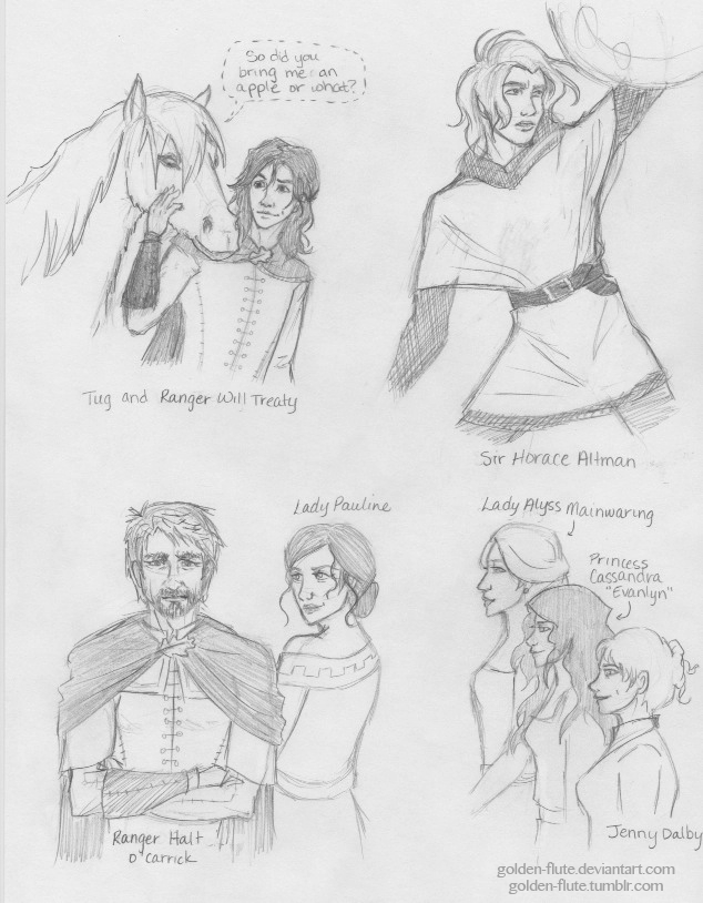 Ranger's Apprentice-- Character Sketches by Golden-Flute on DeviantArt
