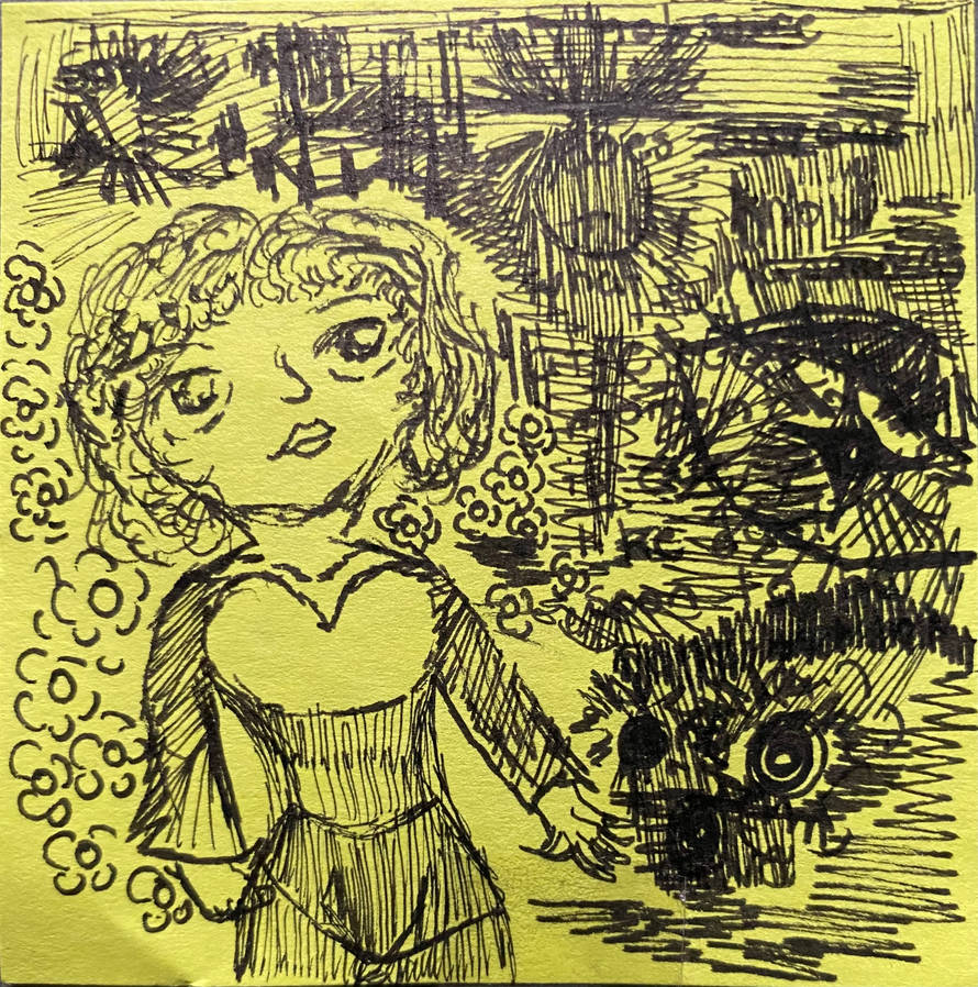 Sticky note drawing by itswhohey on DeviantArt