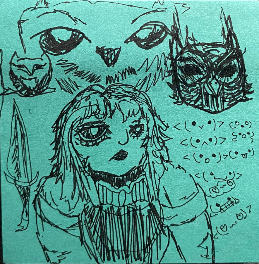 Sticky note sketch by itswhohey on DeviantArt