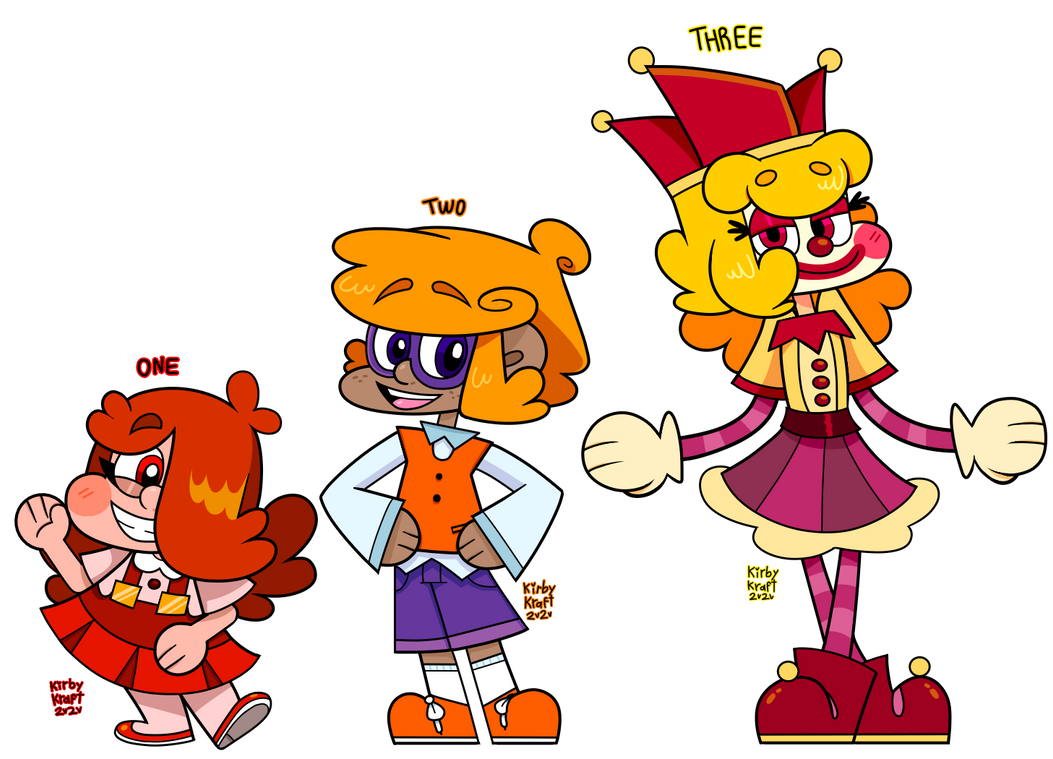 my NumberHumans (1-3) by KirbyKraft on DeviantArt