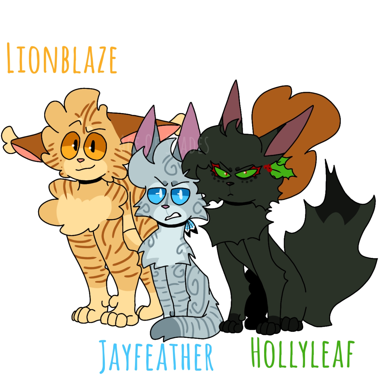 Jayfeather Lionblaze Hollyleaf jayfeather-lionblaze-hollyleaf