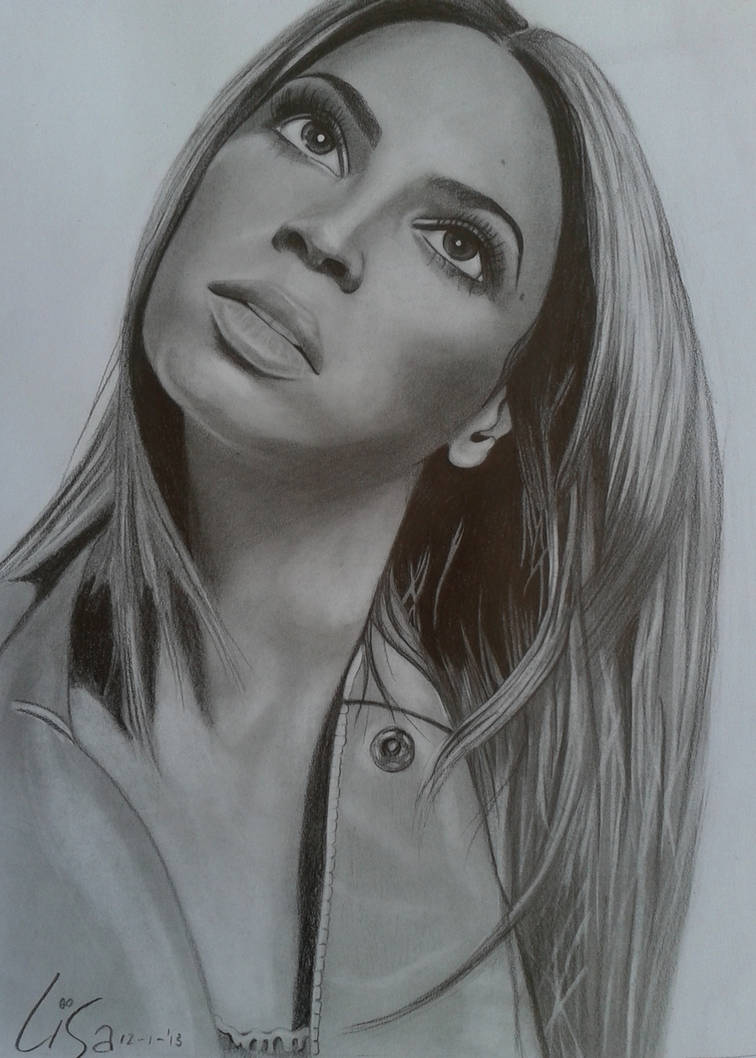 Beyonce drawing finished by Liesjj on DeviantArt