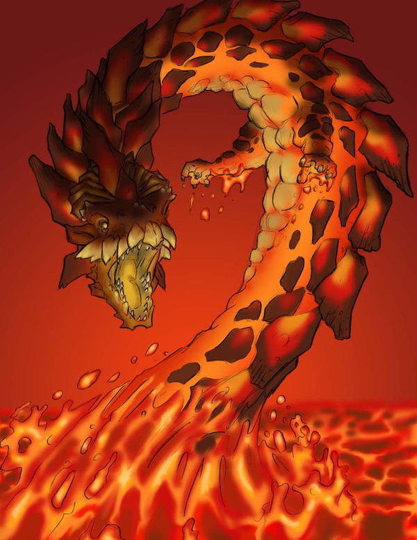 Lava dragon by motterhorn on DeviantArt