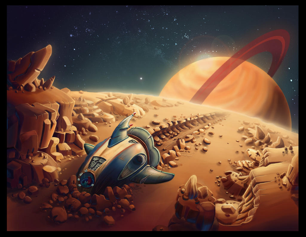 Spaceship Crash by legrosclown on DeviantArt