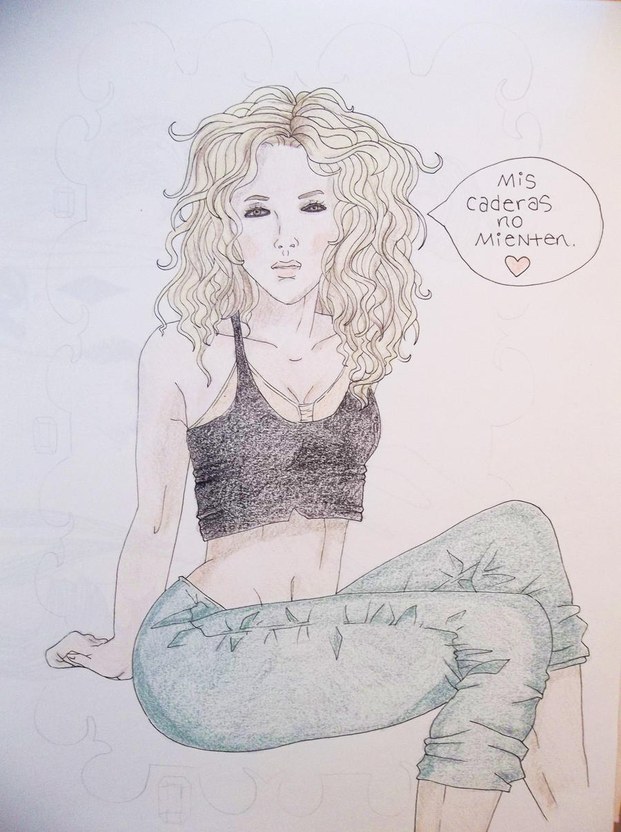 Shakira cartoon by Kelly-ART on DeviantArt