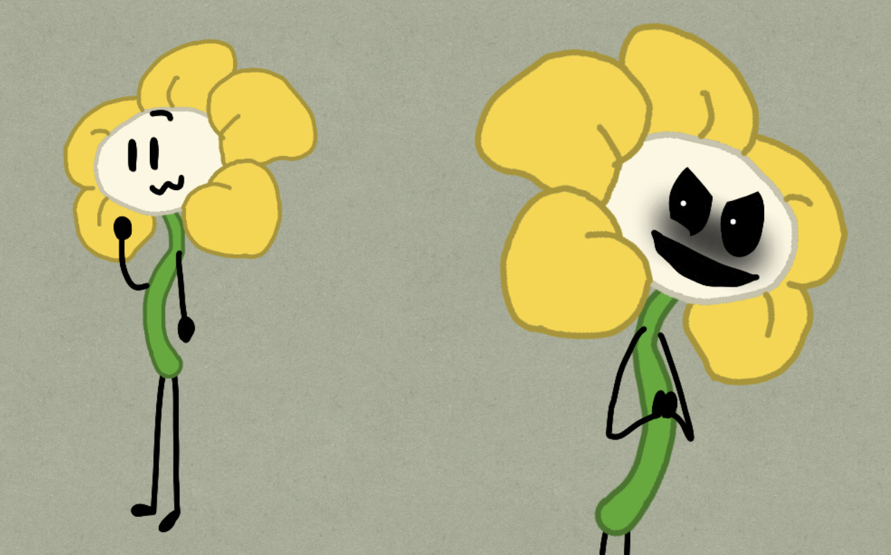 Undertale Flowey Character PNG, Clipart, Art, Cartoon, Character