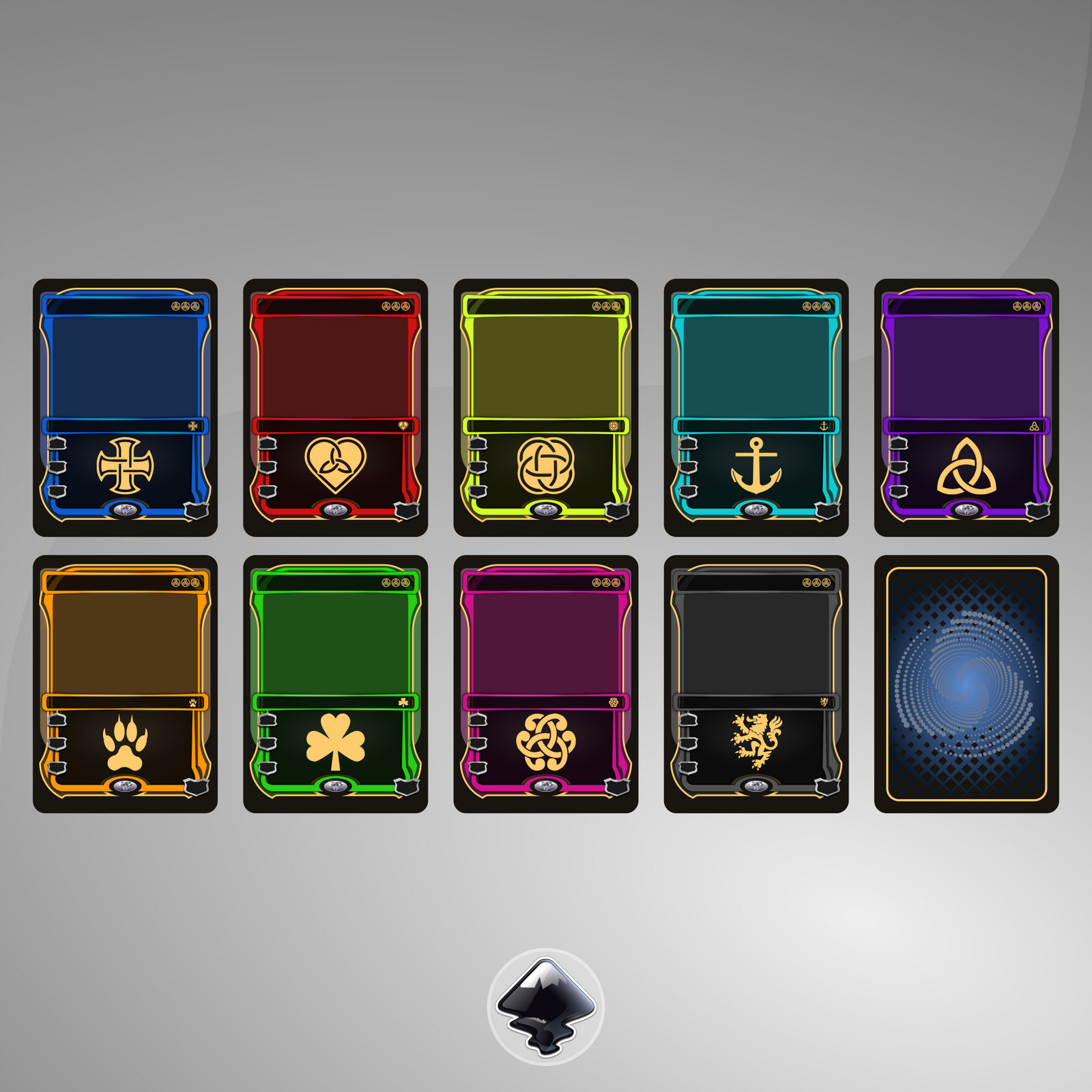 Trading Card Game TCG - Template - Vector by DG-RA on DeviantArt