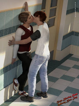Boys Kissing Boys: Hallway Kiss
