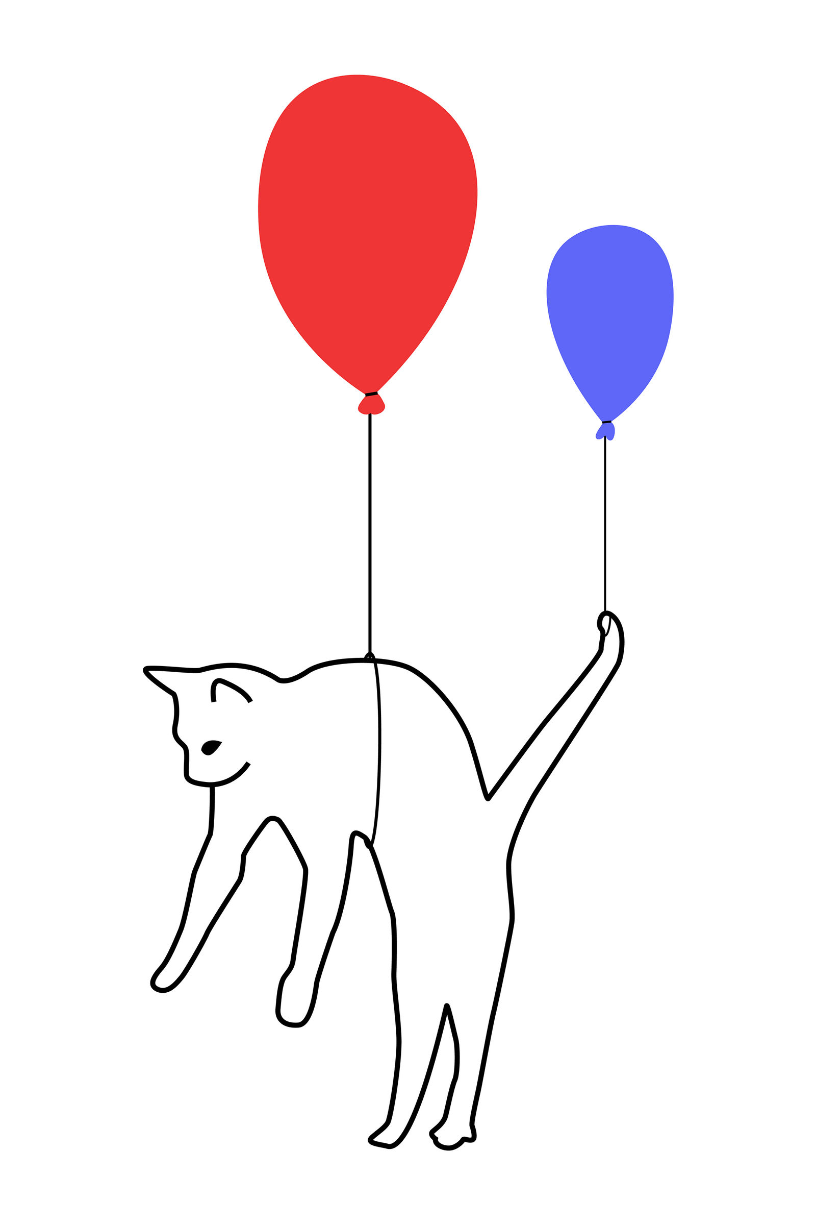 Balloon Cat by TheGiddyThing on DeviantArt