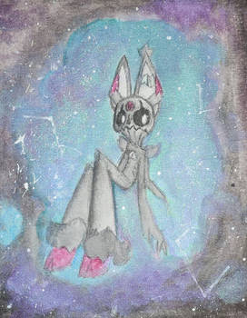 Akumu Bakemono acrylic painting