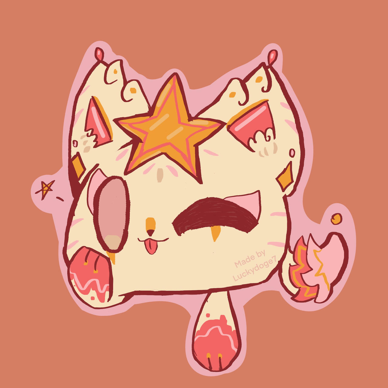 (ON HOLD) Star Goddess Cat Slime
