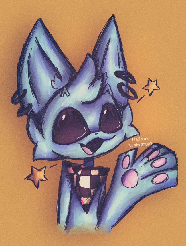 Lil demon! :3 (Art trade)