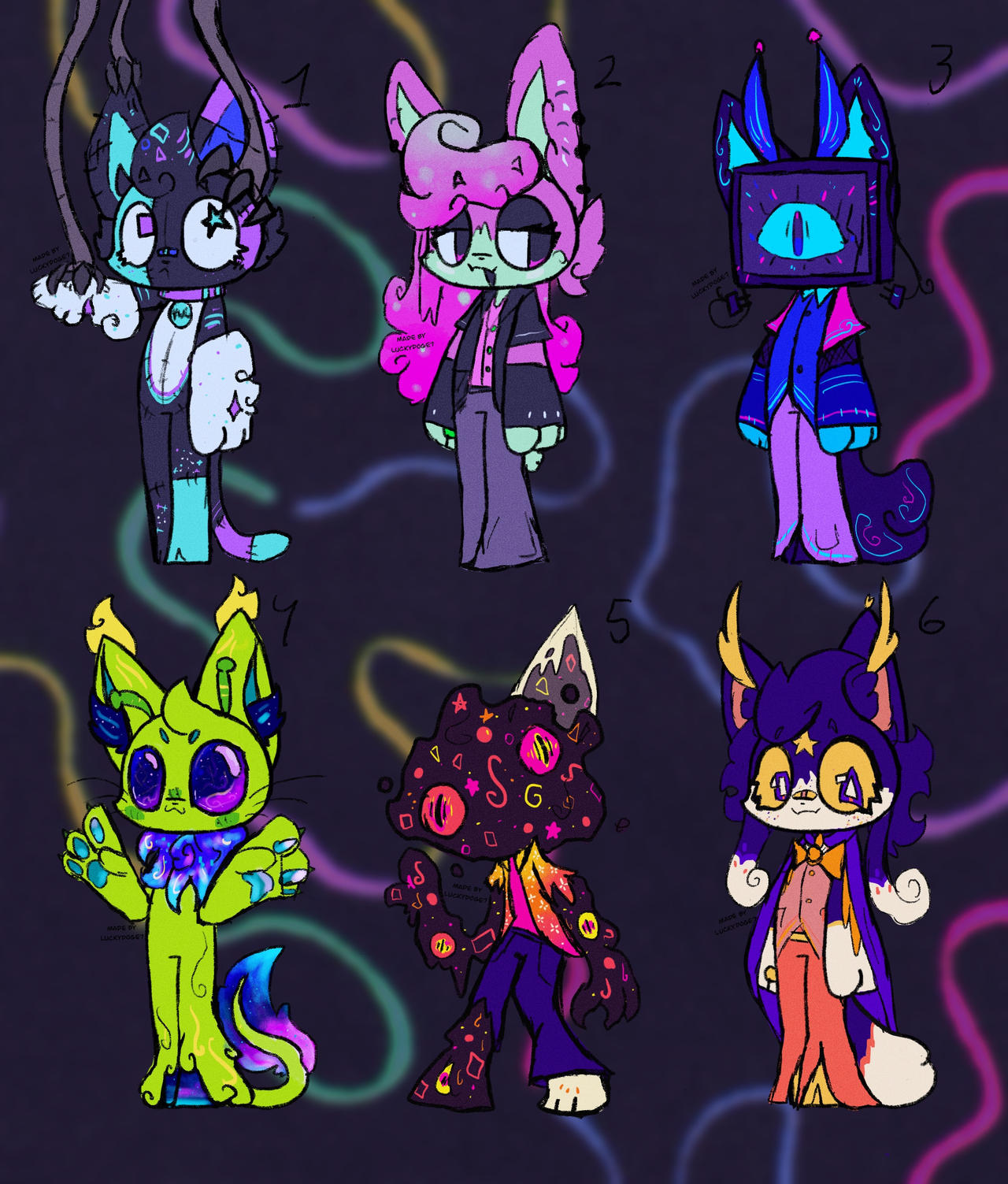 Arcade anthro adopts! (0/6 ON HOLD OTA)