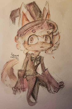 Kit Koro watercolored painting