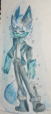 Snowy Winters watercolored painting