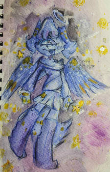 Artemis Bloom watercolored painting