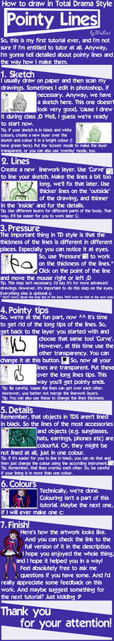 Tutorial: How to draw pointy lines in TD Style? by MsLiza