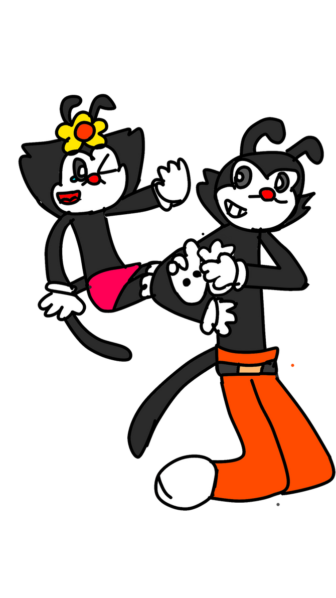 Yakko tickling Dot paws by Francopokes12 on DeviantArt.