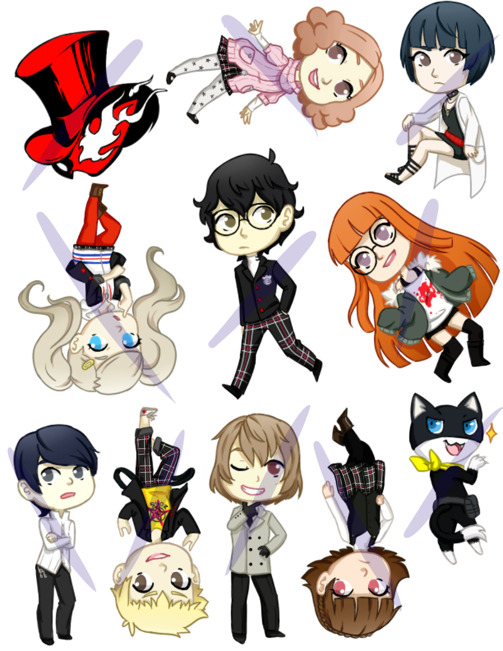 Persona 5 Sticker Sheet