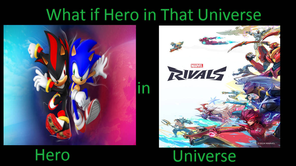 Shadow Halftone Rivals What if Sonic and Shadow in Marvel Rivals by diolu2 on DeviantArt
