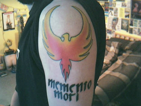 Phoenix:Memento Mori tattoo