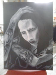 Marilyn Manson painting in-prosses