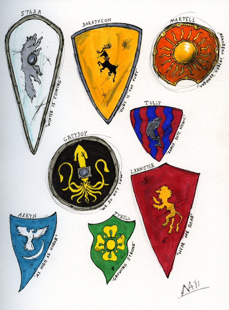 SOIAF Heraldry sketches