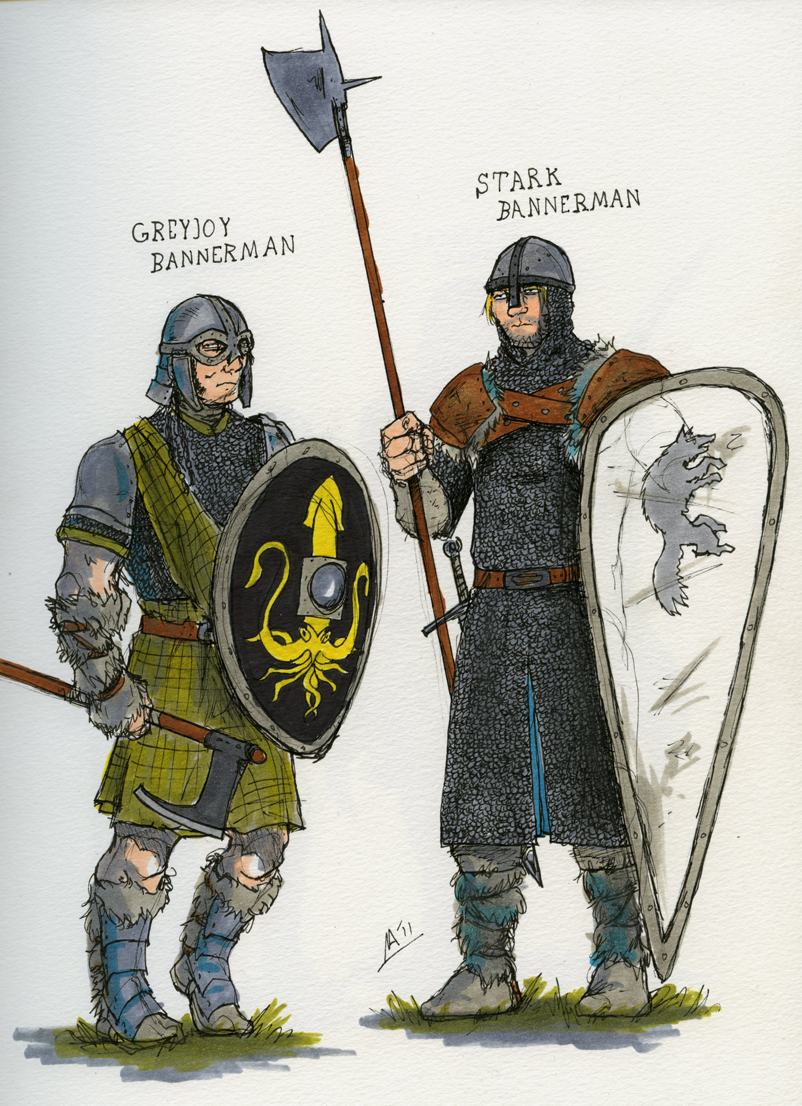 SOIAF bannermen sketches I by Tribemun on DeviantArt