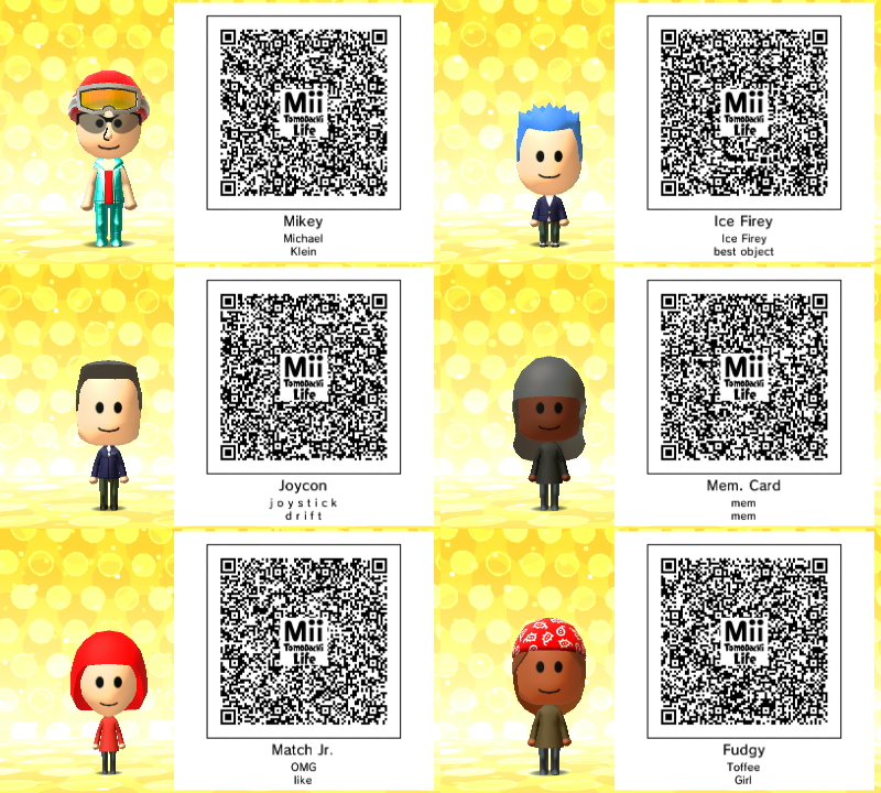 Mii QR Codes✌︎('ω')✌︎ on Tumblr