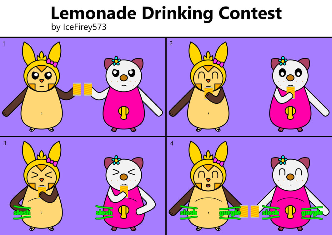 Lemonade Contest Lemonade Drinking Contest by IceFirey573 on DeviantArt