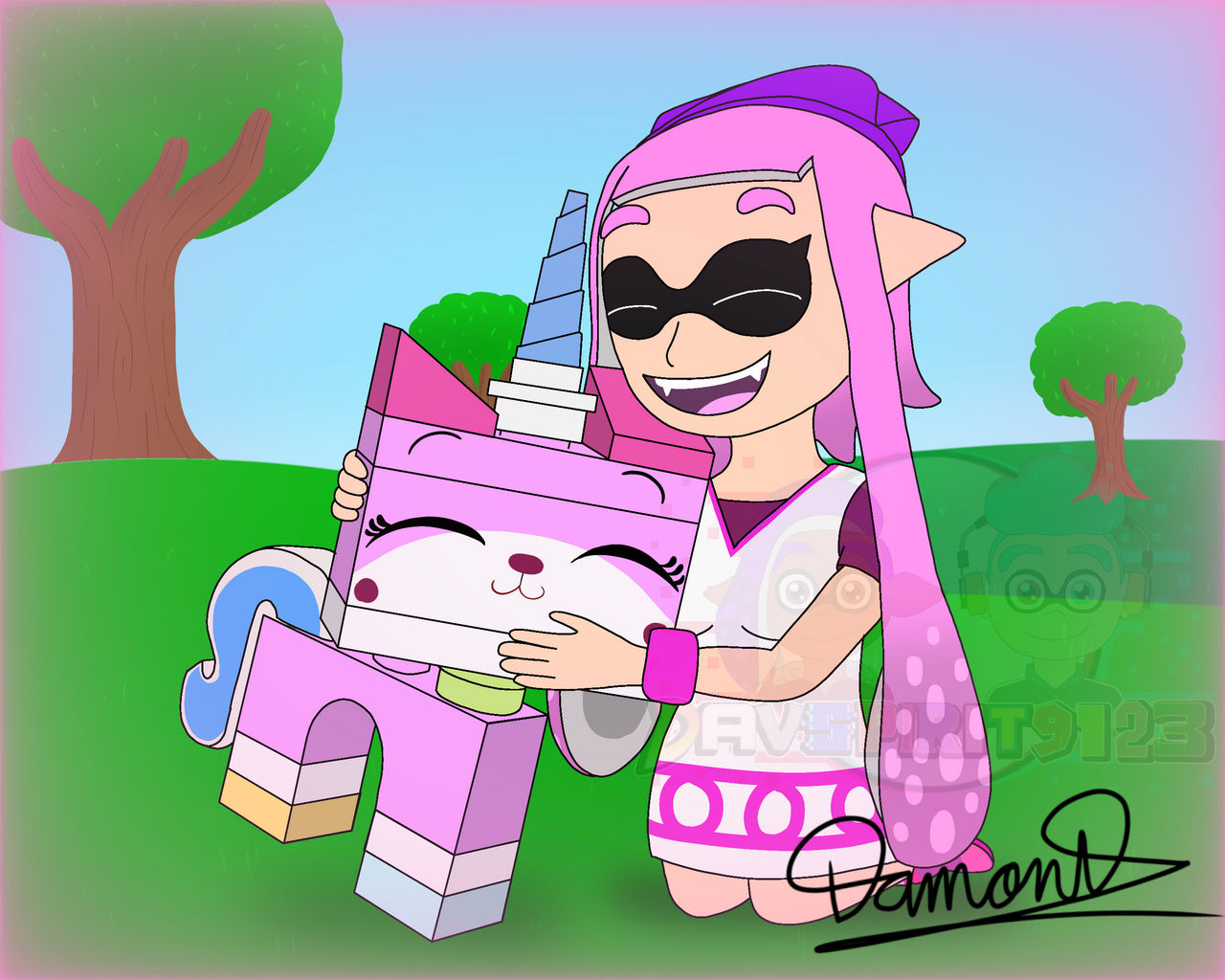 Emily hugging Unikitty by DAVSpirit9123 on DeviantArt