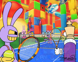 Playing Tennis Ball