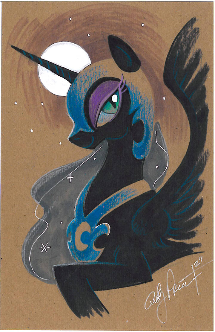 Nightmare Moon color study my little pony by andypriceart