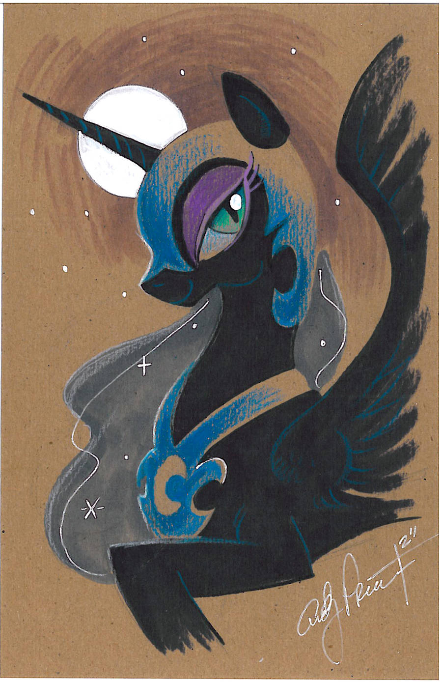 Nightmare Moon color study my little pony by andypriceart