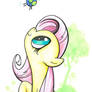 Fluttershy and Parasprite, My Little Pony