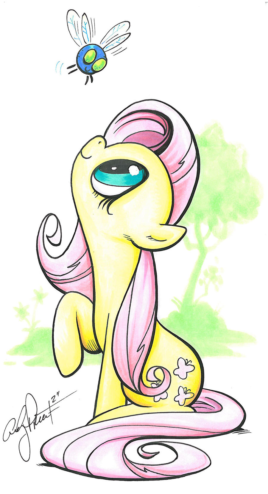 Fluttershy and Parasprite, My Little Pony