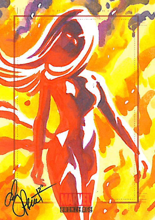 Jean Grey Phoenix Bronze sketch card