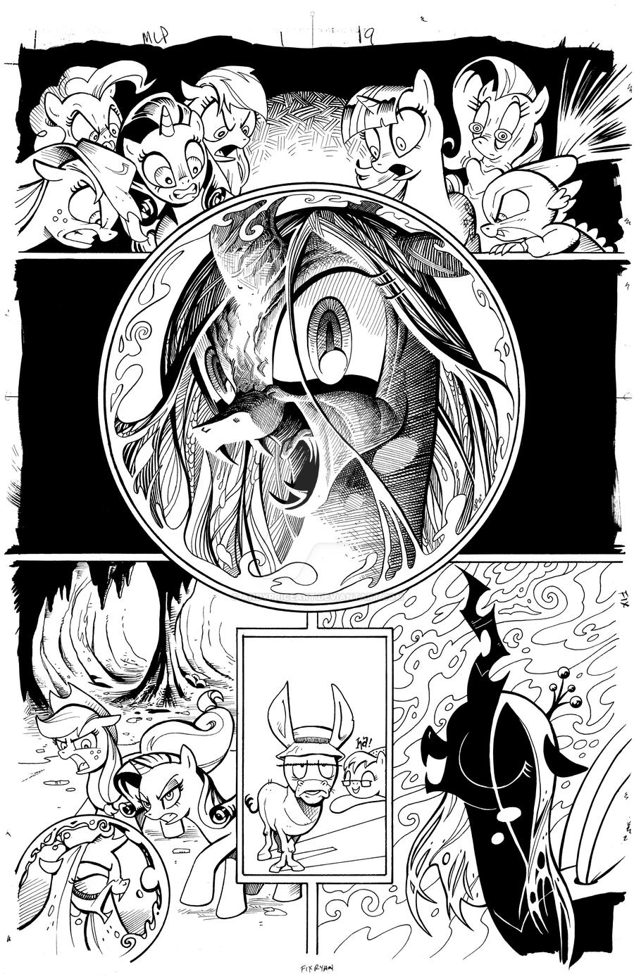 Queen Chrysalis Returns, inks- My Little Pony