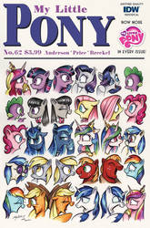 MLP issue 62 Rockwell Tribute cover