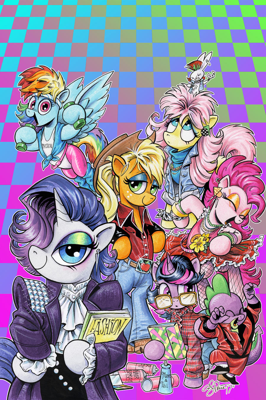 MLP Issue 67 cover: Revenge of the 80's!