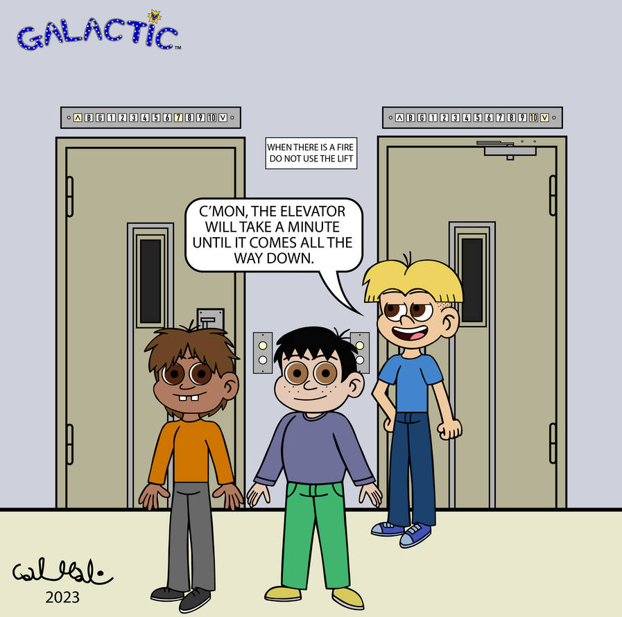 Daniel Elevators Deviantart Waiting for the elevator by calhal462 on DeviantArt