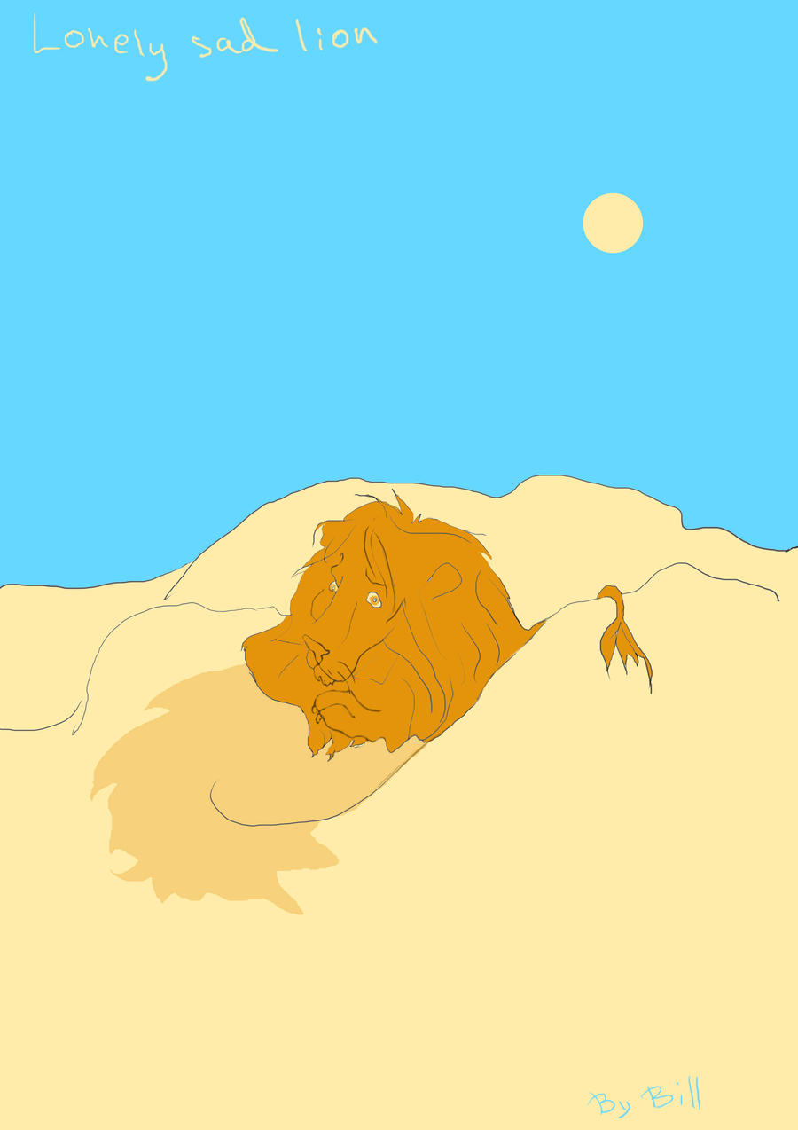 lonely lion