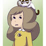 Bee and Grumpy cat