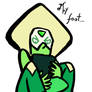 Peridot and her foot