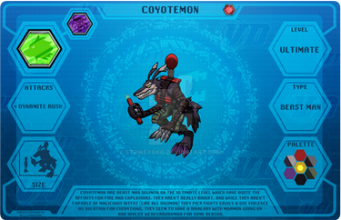 [Digimon VD] Coyotemon DigiDex