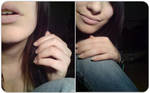lips by refregerator