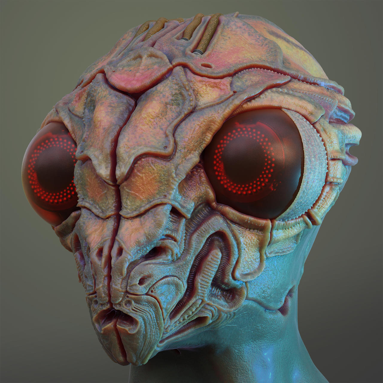 Man Into Insect Insect Man - Blender Practice Sculpt. by LANBO on DeviantArt
