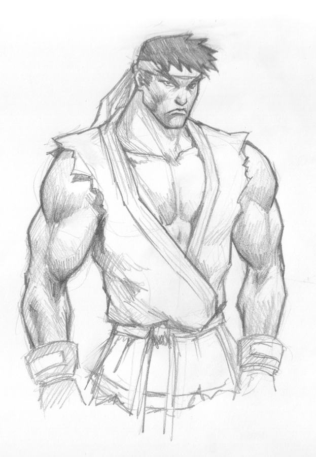 Ryu Street Fighter Sketch 2 By Xiataptara On Deviantart
