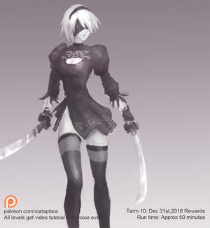 2B Nier Automata sketch